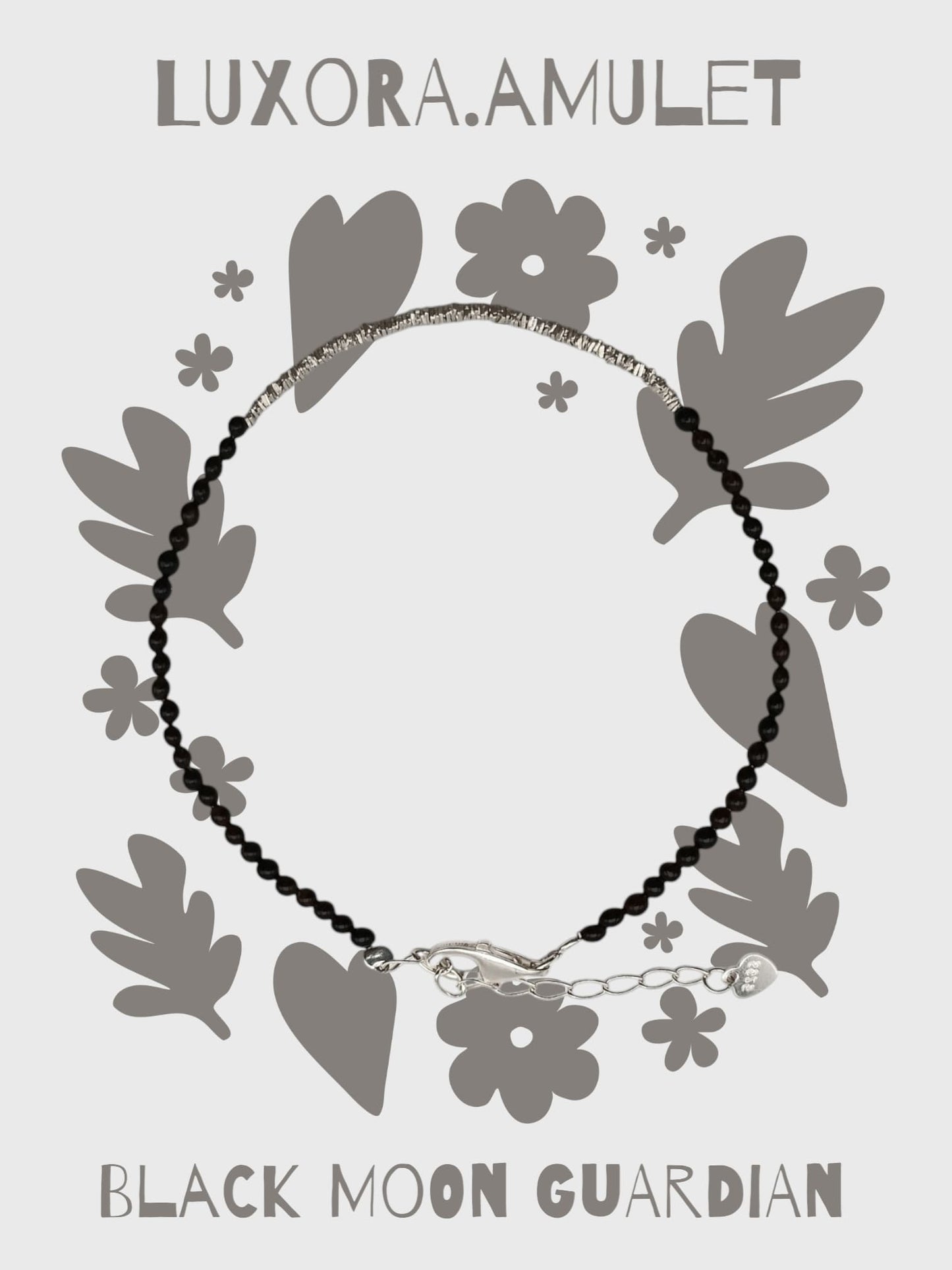 Black Agate Bracelet with S925 Silver – Protection & Energy Balance