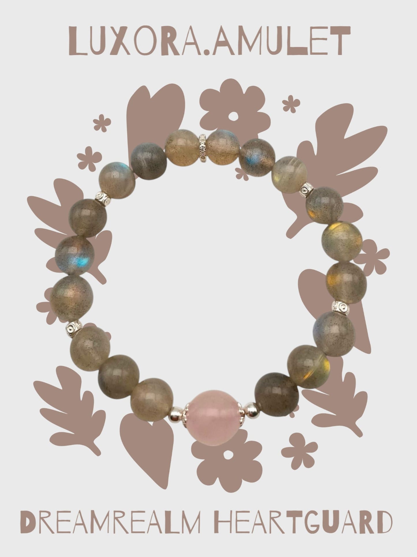 Moonstone & Pink Crystal Bracelet with S925 Silver – Harmony & Energy