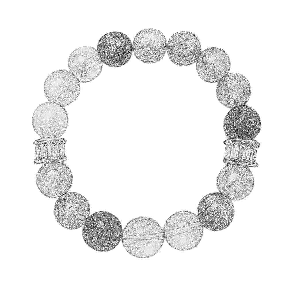 Multi-Stone Crystal Bracelet with 11 Crystals & Silver – Mind & Spirit