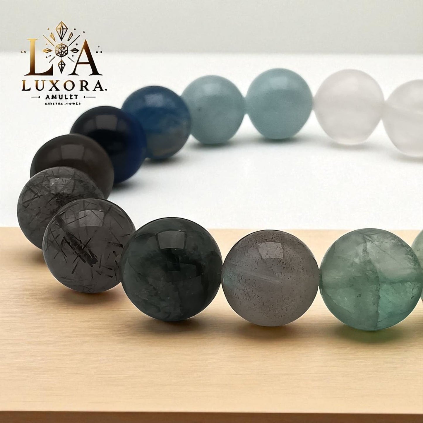 Multi-Stone Crystal Bracelet for Balance, Protection & Inner Strength
