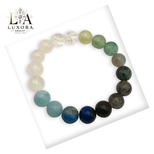 Multi-Stone Crystal Bracelet for Balance, Protection & Inner Strength