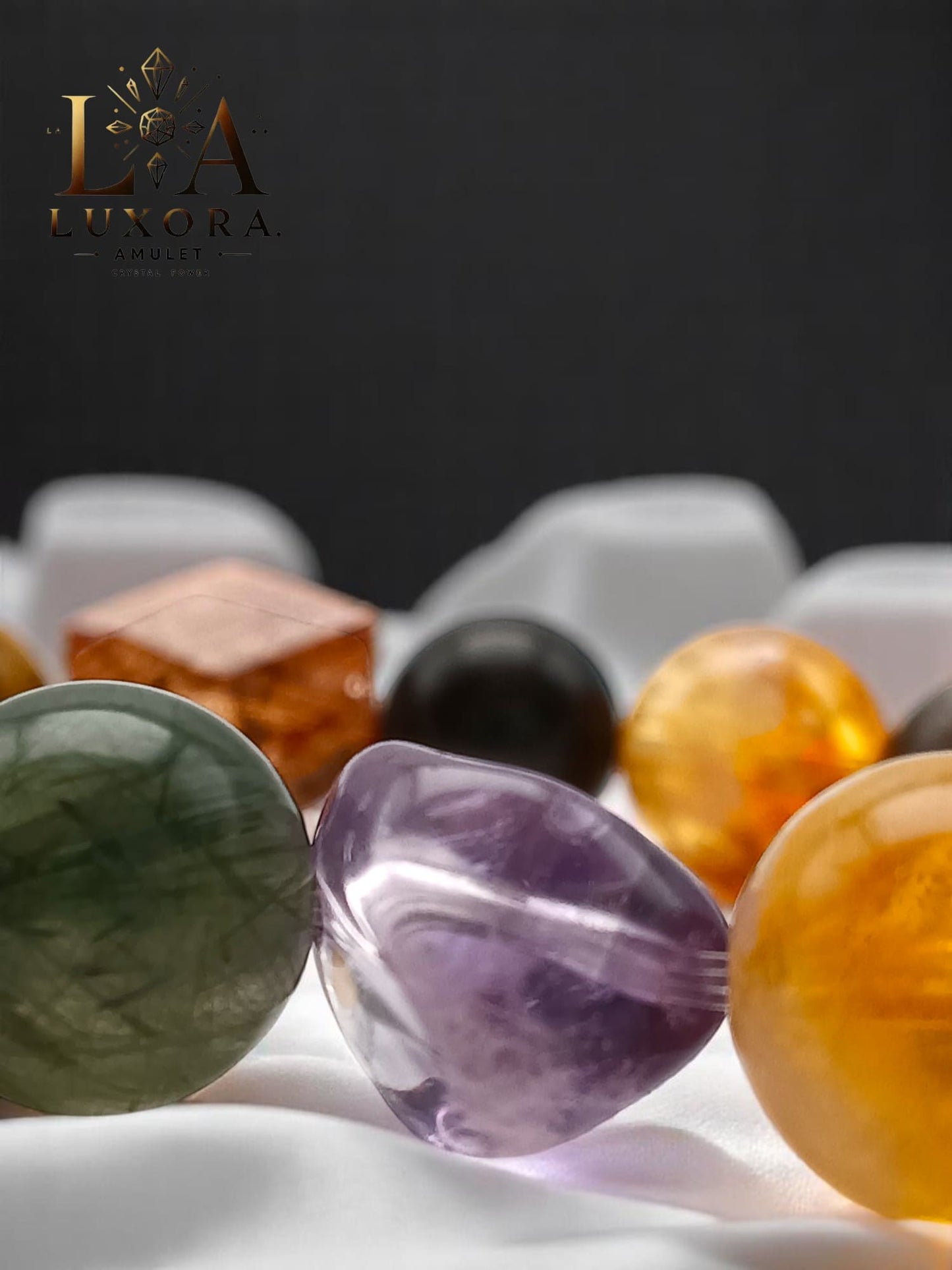 Seven Crystals Bracelet – Amethyst, Tiger’s Eye & Quartz