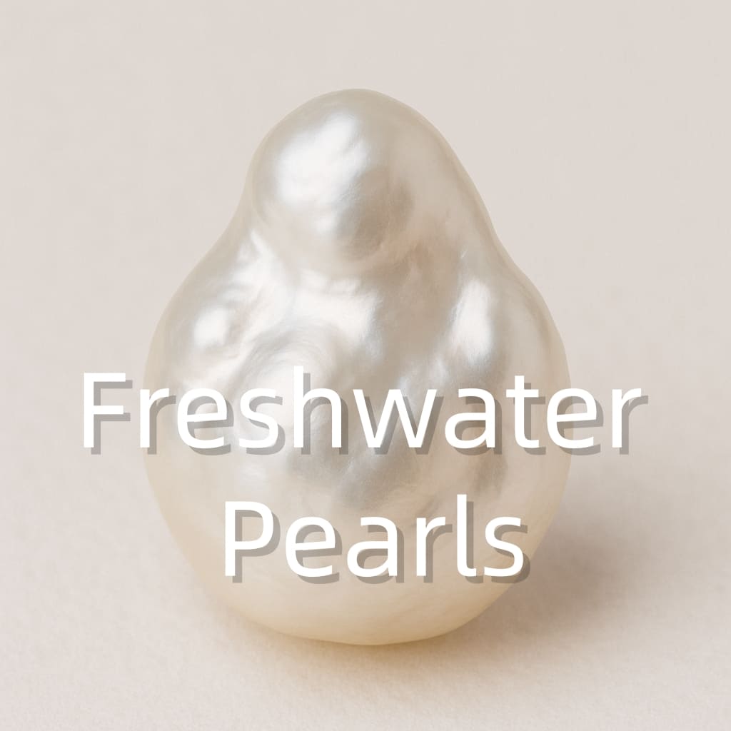 Lustrous freshwater pearls with soft sheen, symbolizing purity, emotional wisdom, and natural elegance