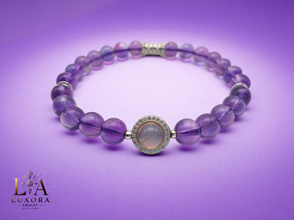 Amethyst Bracelet with S925 Silver – Clarity & Spiritual Energy