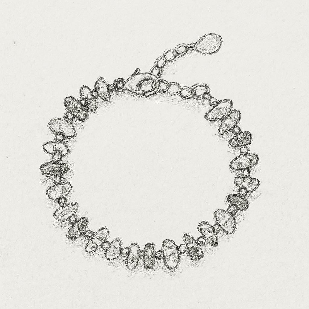Amethyst & White Crystal Bracelet with S925 Silver – Clarity & Harmony