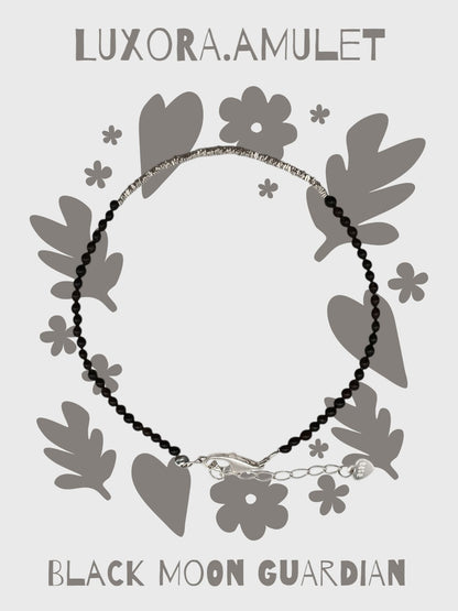 Black Agate Bracelet with S925 Silver – Protection & Energy Balance