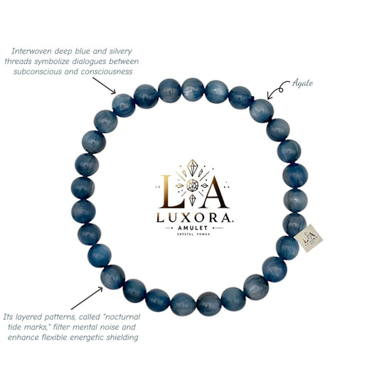 Blue Agate Bracelet – Calm Emotions & Focused Energy