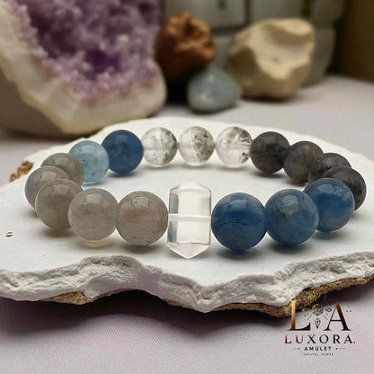Blue Tiger’s Eye & Obsidian Multi-Stone Bracelet – Balance & Inner Strength