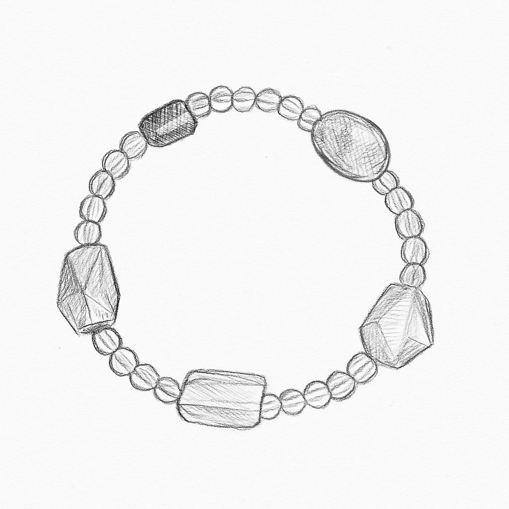 Citrine, Amethyst & Aquamarine Crystal Bracelet with Pink Crystal and White Crystal Accents