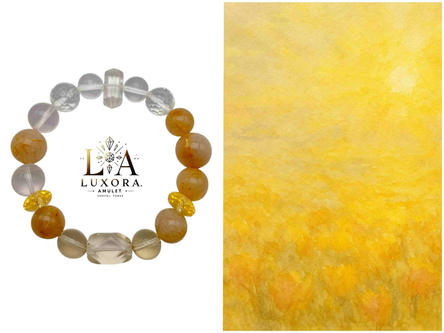 Citrine & Crystal Bracelet for Balance and Positive Energy
