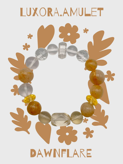 Citrine & Crystal Bracelet for Balance and Positive Energy