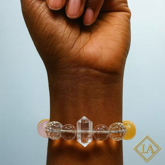 Citrine & Crystal Bracelet for Balance and Positive Energy