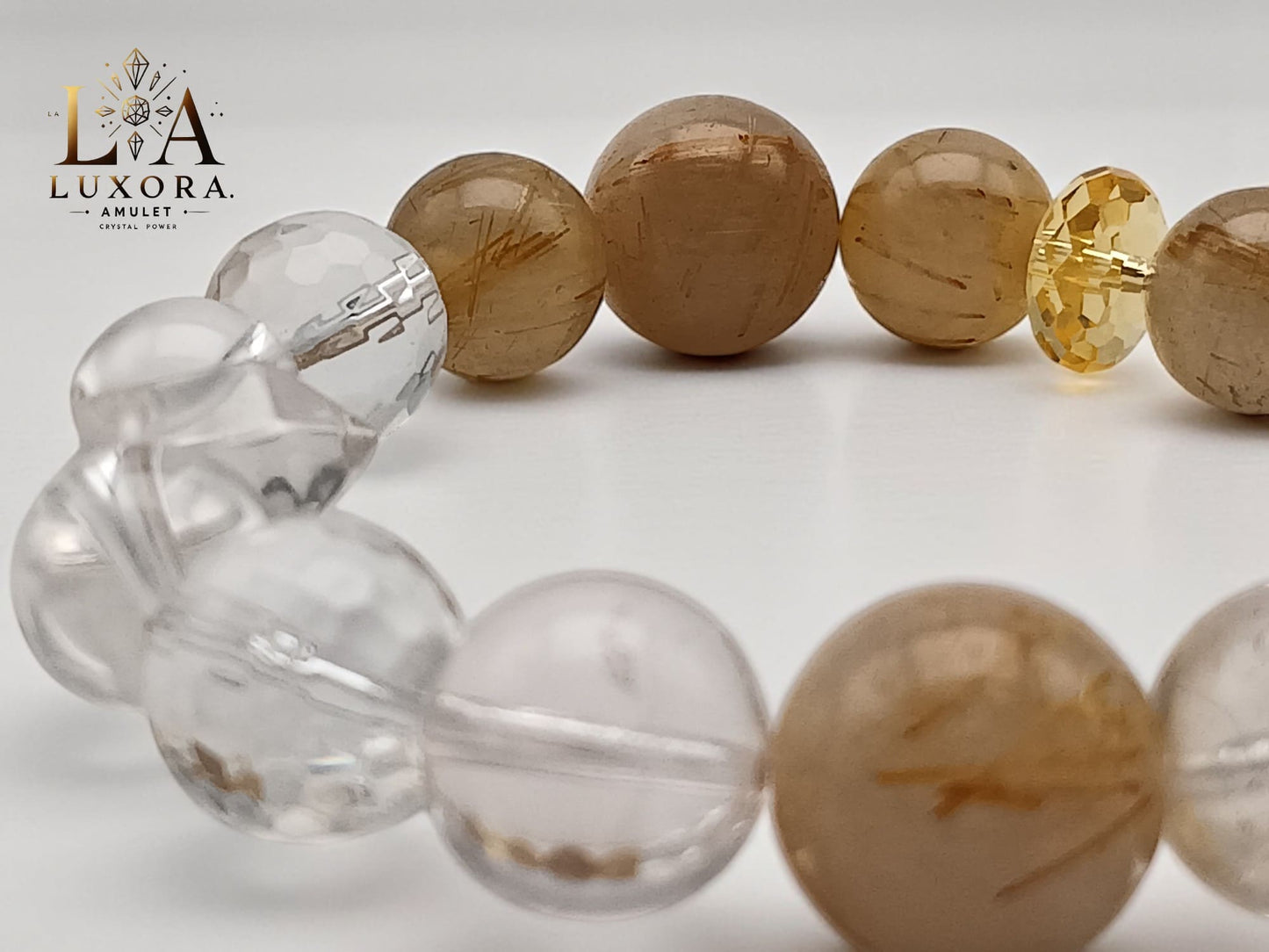 Citrine & Crystal Bracelet for Balance and Positive Energy
