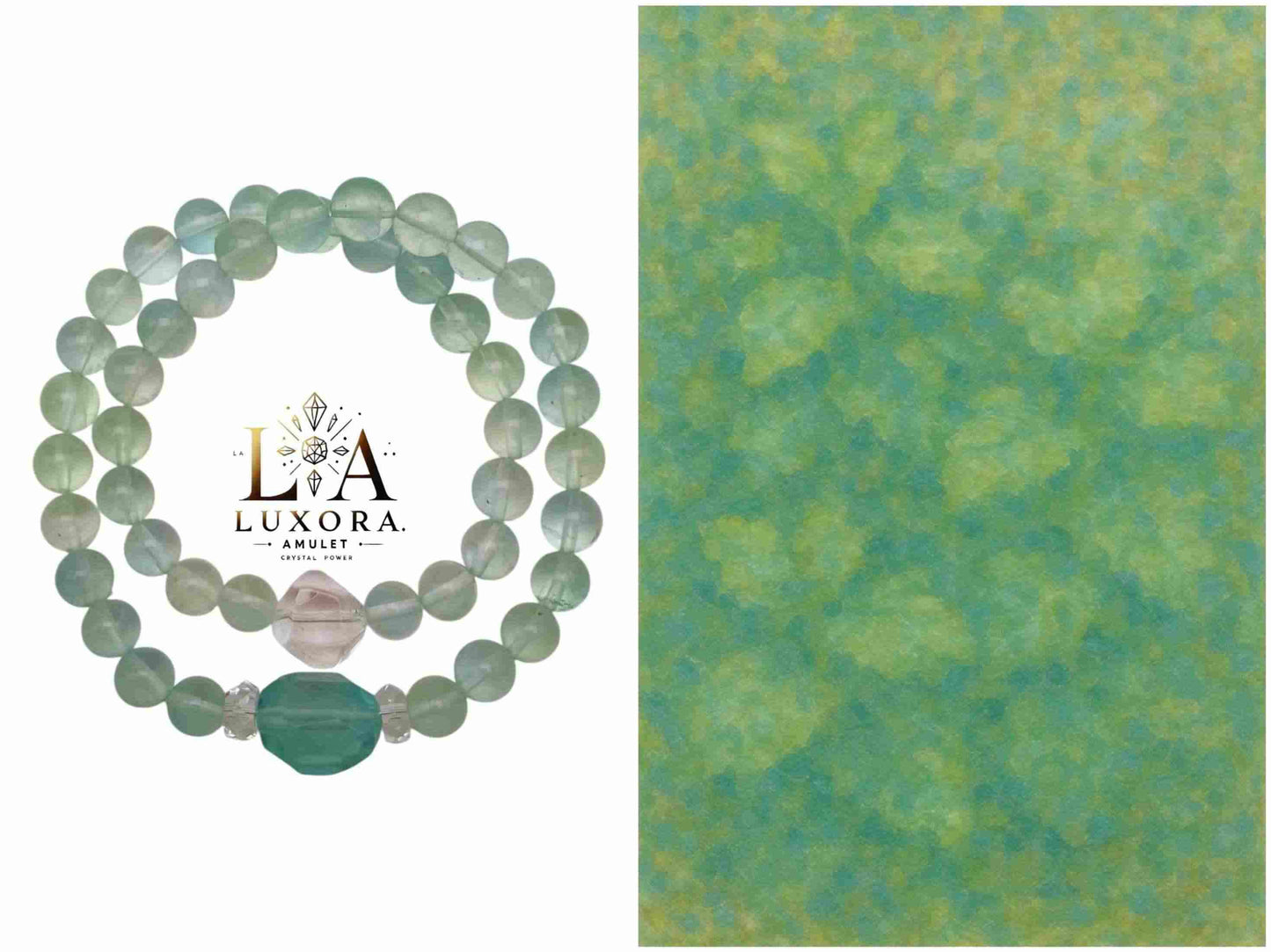 Green Fluorite Crystal Bracelet - Clarity, Healing & Heart Balance