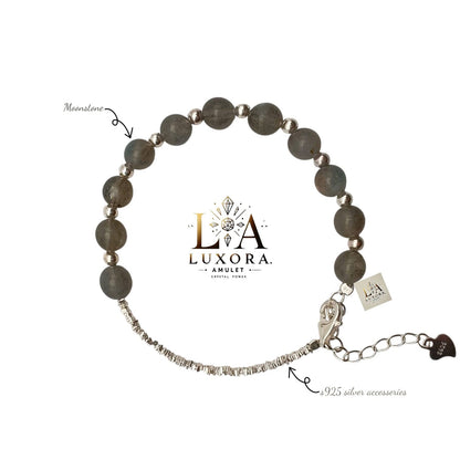 Moonstone Bracelet with S925 Silver – Clarity & Spiritual Energy