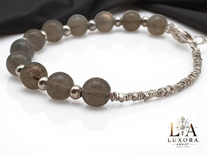 Moonstone Bracelet with S925 Silver – Clarity & Spiritual Energy