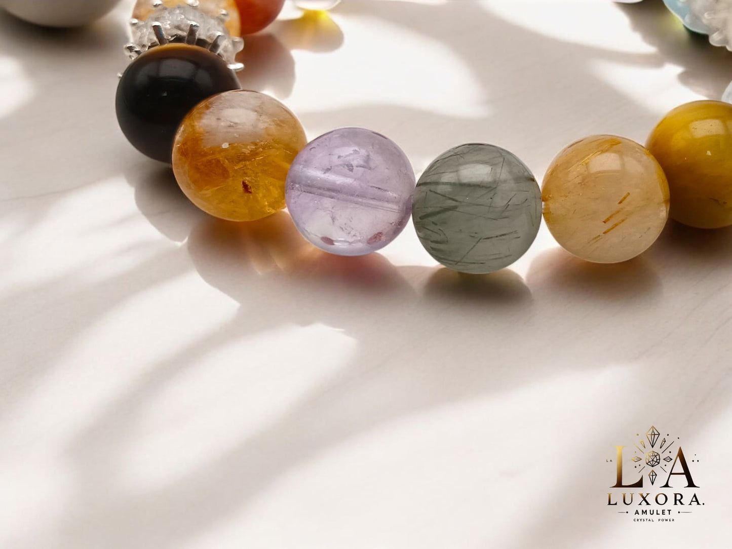 Multi-Stone Crystal Bracelet with 11 Crystals & Silver – Mind & Spirit