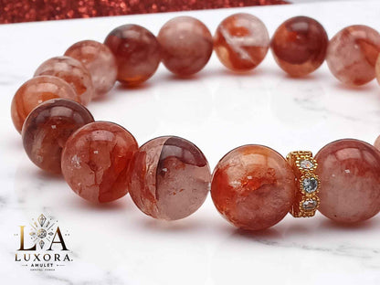 Red Agate Bracelet for Emotional Balance and Positive Energy
