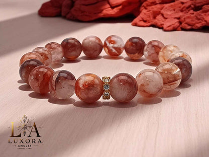 Red Agate Bracelet for Emotional Balance and Positive Energy