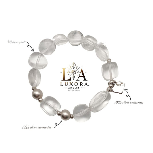 White Crystal Bracelet – Radiant Energy & Mind Clarity