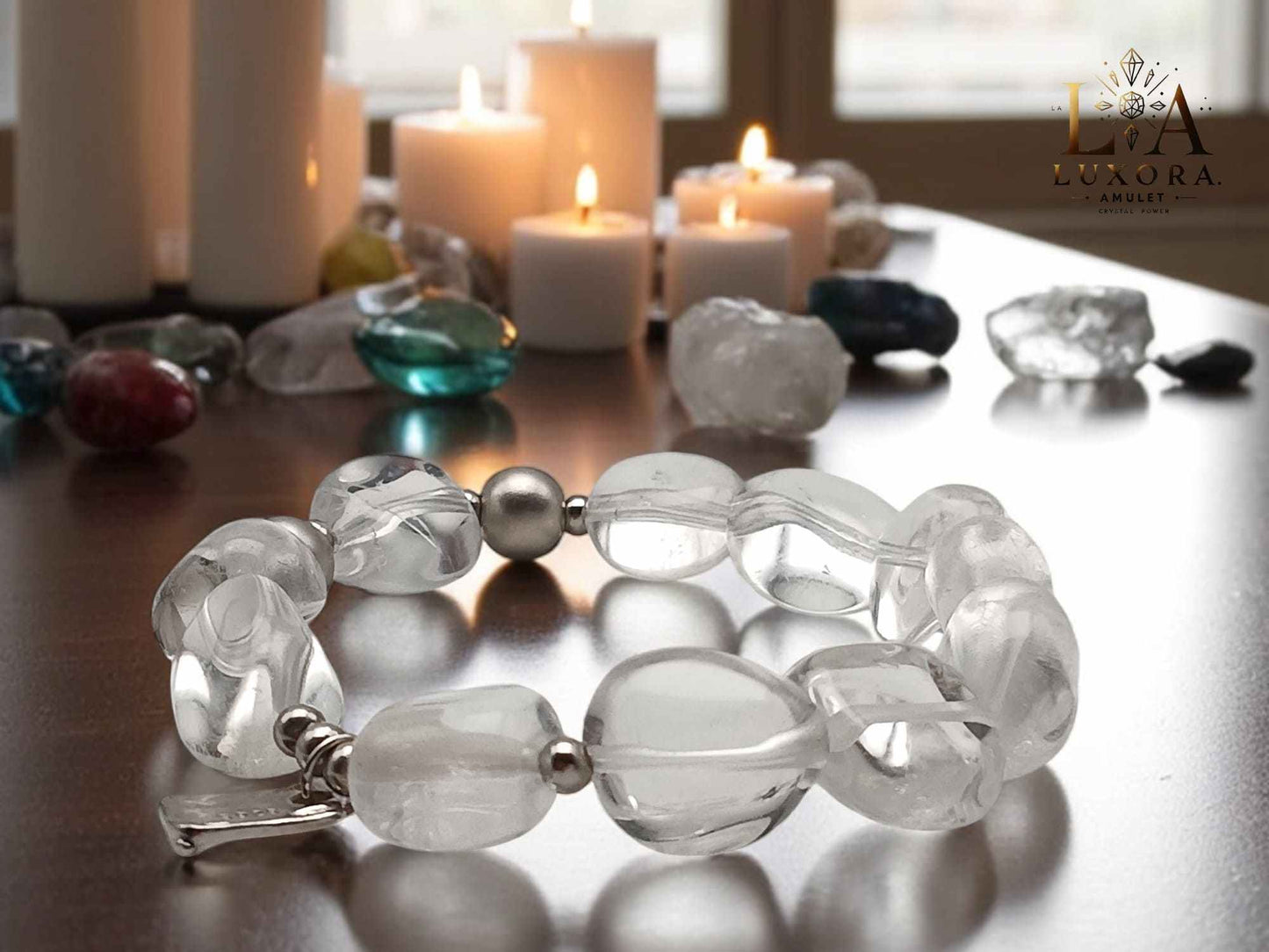 White Crystal Bracelet – Radiant Energy & Mind Clarity