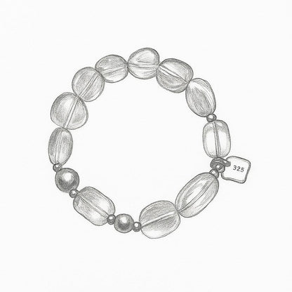 White Crystal Bracelet – Radiant Energy & Mind Clarity
